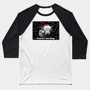 Highland Cow Season's Greetings Baseball T-Shirt